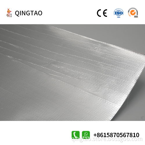 Aluminum Foil fiberglass cloth with aluminum foil